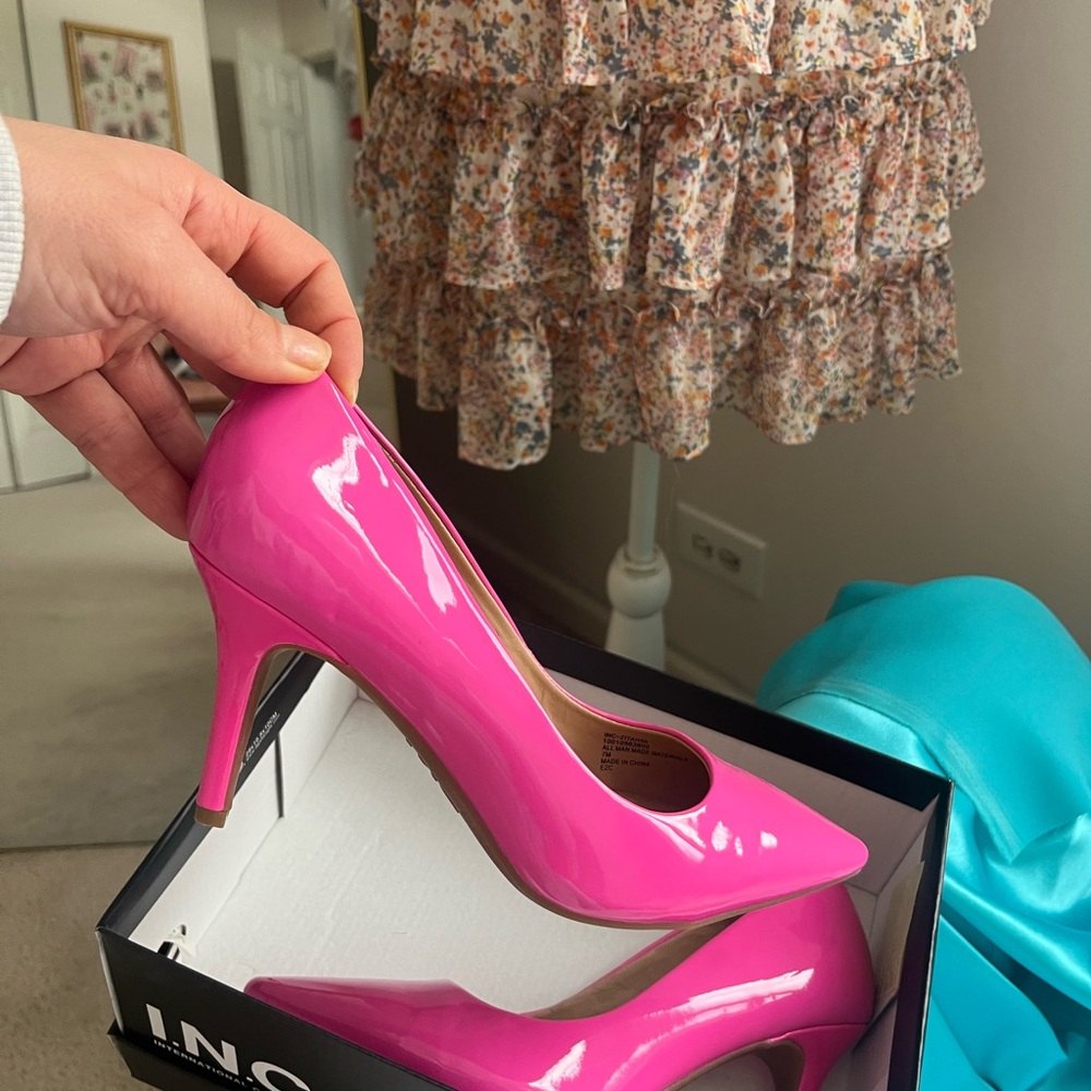Pink High Heel Pumps